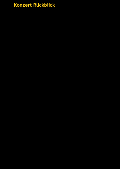 Konzert Rückblick
